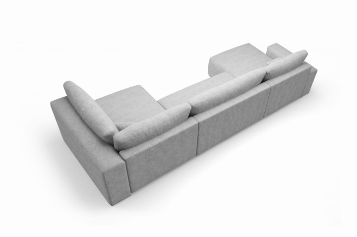 Nowoczesny Narożnik BAO-LB XL 398 cm – Rozkładany, z Pojemnikiem, Mega Wygodny! (id: 162)