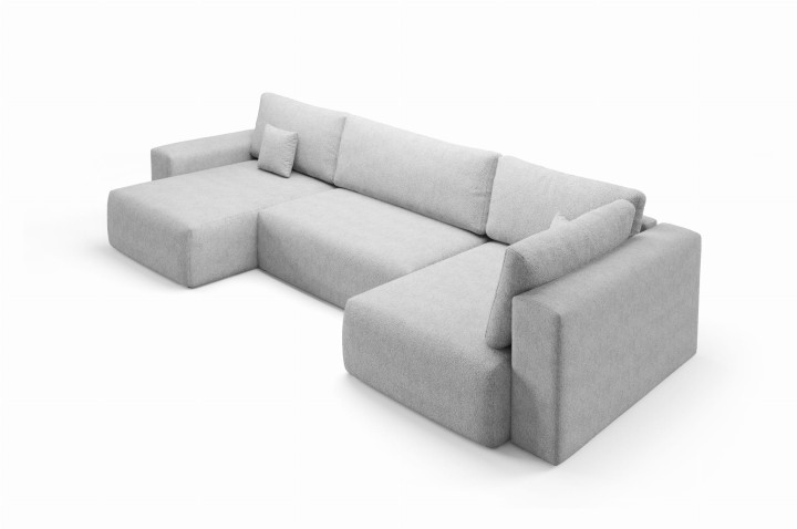 Nowoczesny Narożnik BAO-LB XL 398 cm – Rozkładany, z Pojemnikiem, Mega Wygodny! (id: 162)