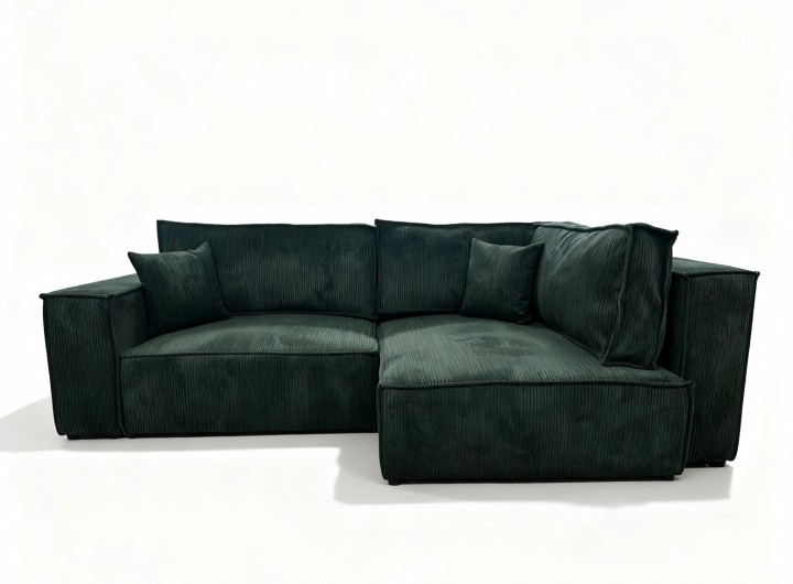 Nowoczesny narożnik z funkcją spania MINI NOVU LB pojemnik na pościel sztruks prawyww.jpg