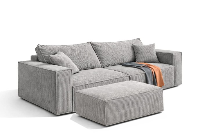 kanapa z pufa , kanapa z pufa jak narożnik, sofa z pufa