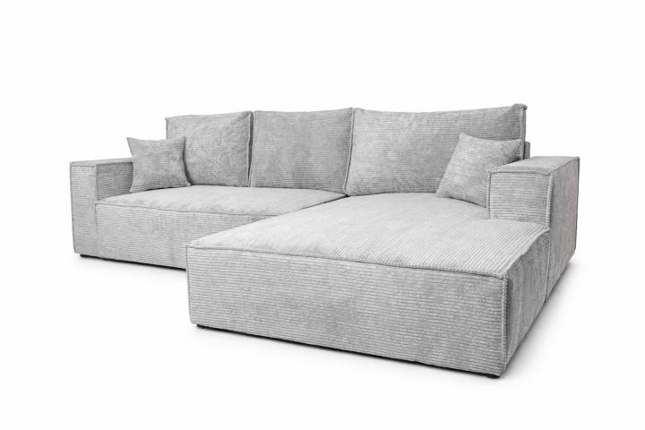 narożnik novu4 XL prawostronny na białym tle – widok strony prawej