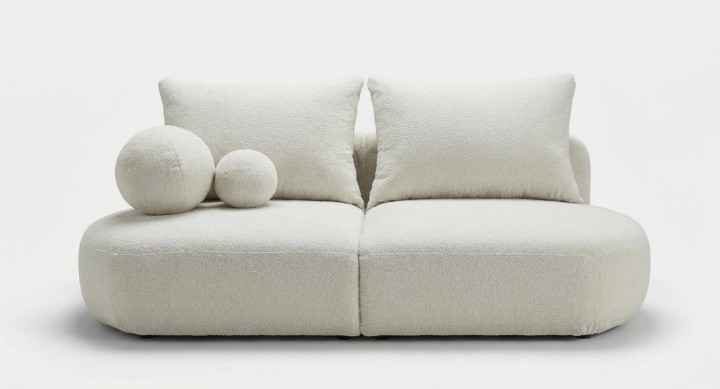 Sofa Paris z przodu – nowoczesna sofa z funkcją spania i pojemnikiem na pościel