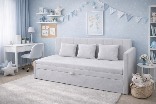 tapczan dzieciecy lusia sofa w pokoju dzieciecym