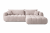 narożnik PARIS LUX 275x180 sofa narożna rozkładana cloud