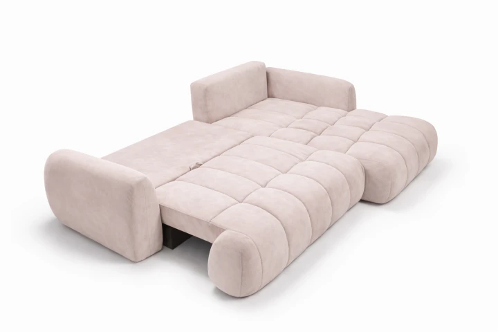 narożnik PARIS LUX rozkładany 135x225 funkcja spania sofa narożna