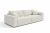 Kremowa kanapa Novu10 w tkaninie szenil Cremona – designerska sofa z miękkimi podłokietnikami