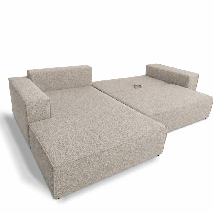 narożnik nowoczesny novu w tkaninie abriamo boucle zdjęcie produktowe funkcja spania.png