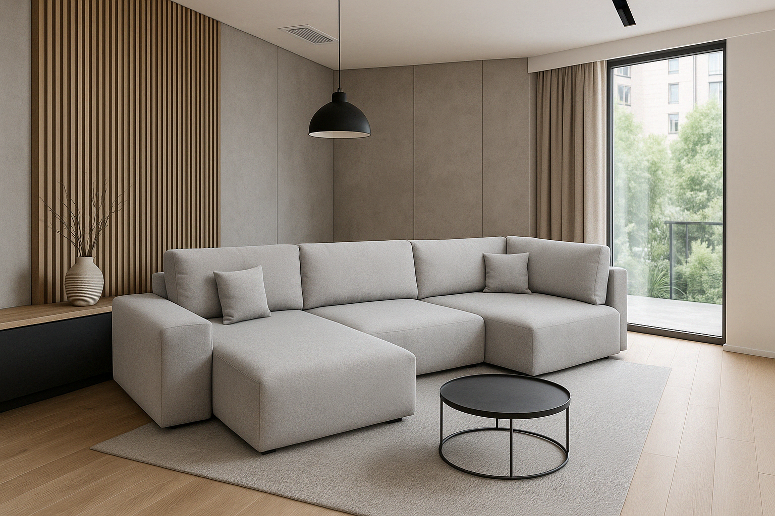 Nowoczesny Narożnik BAO-LB XL 398 cm – Rozkładany, z Pojemnikiem, Mega Wygodny! (id: 162)