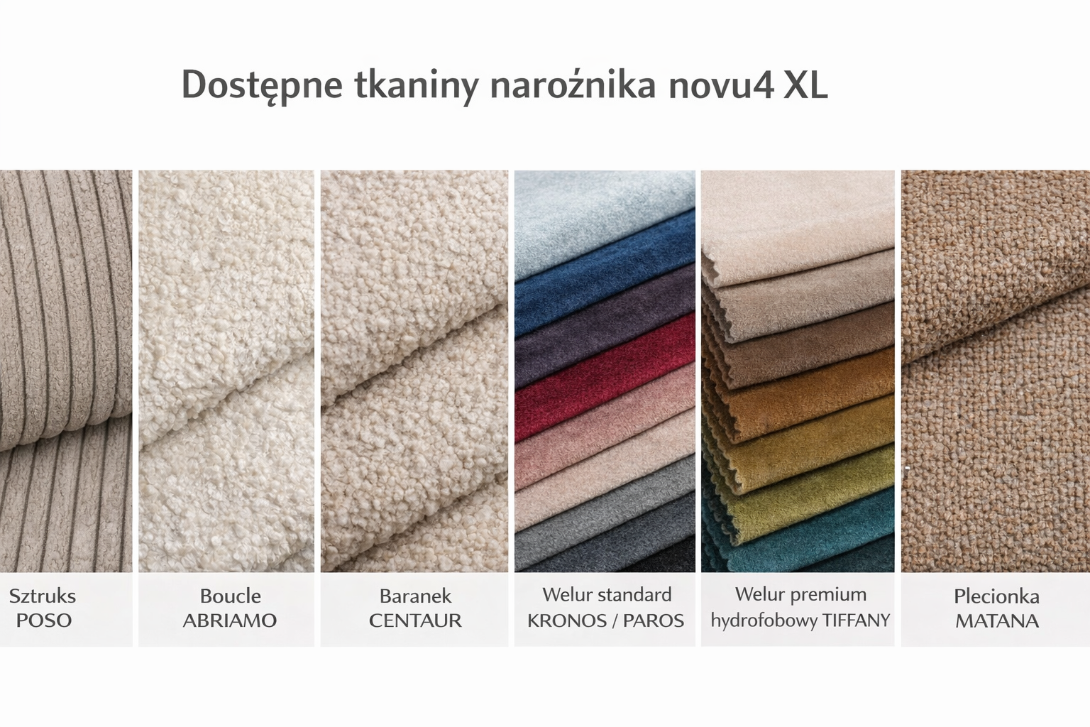 Tkanina narożnika novu4 XL – detal materiału