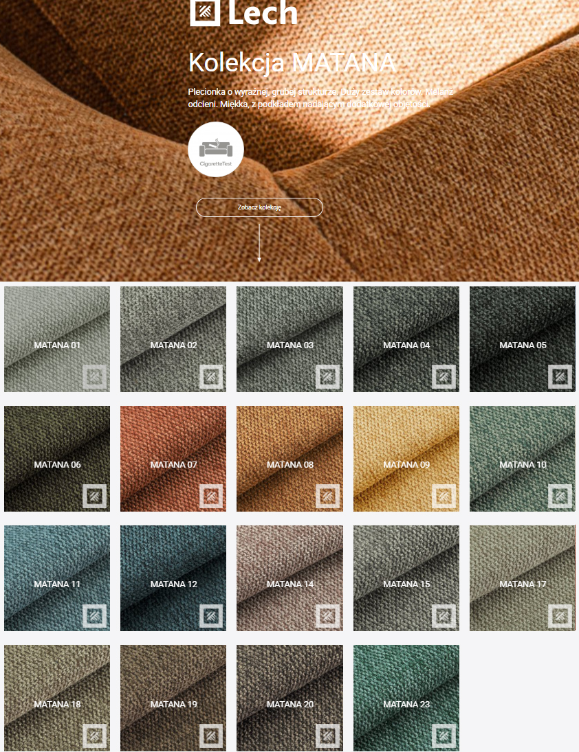 Tkanina narożnika novu4 XL – matana plecionka