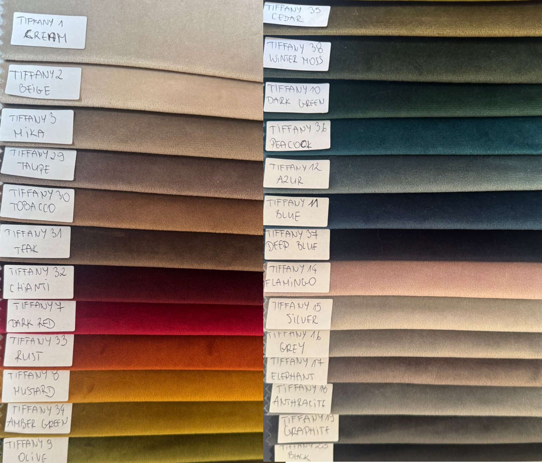 Tkanina narożnika novu4 XL – TIFFANY welur hydrofobowy